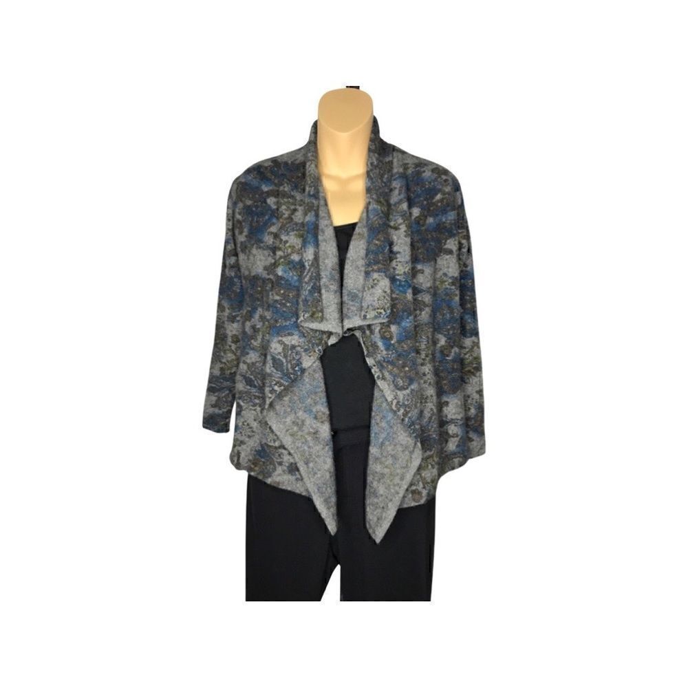Nieman Marcus 100% Cashmere Open Front  Cascade Cardigan Size Small